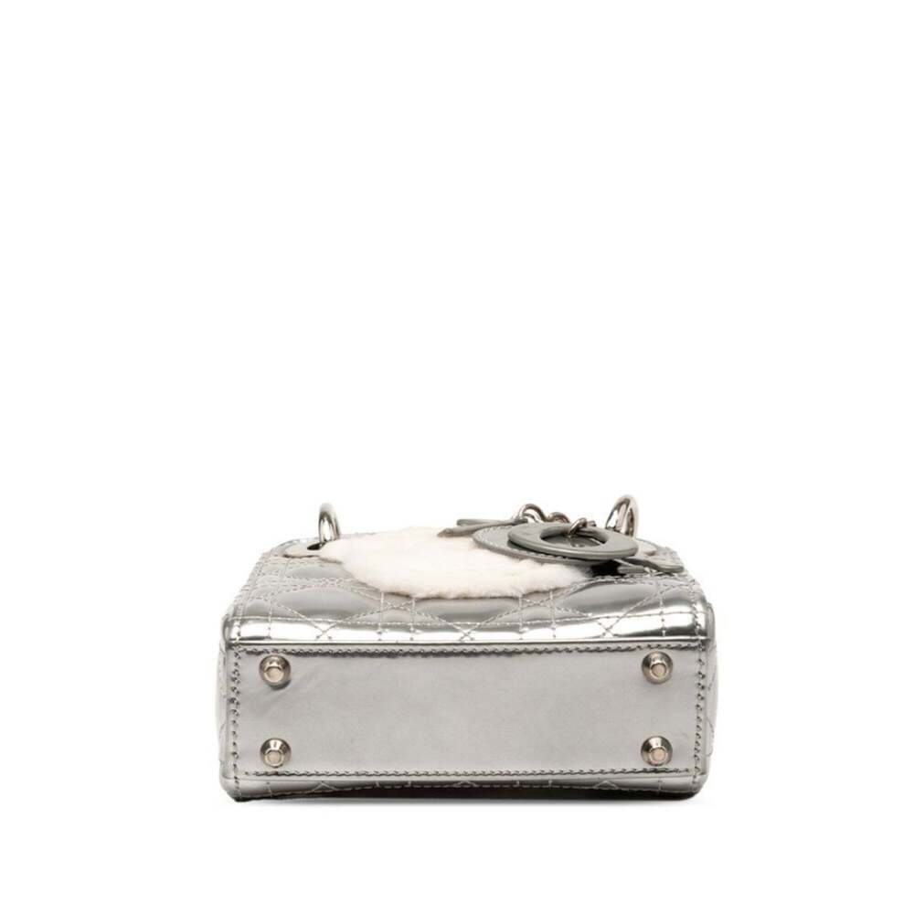 CHRISTIAN DIOR Silver Leather Shoulder Bag - Picture 3 of 6